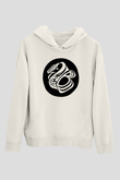 42 decibel Baskılı Unisex Beyaz Hoodie