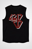 42 Decibel Siyah Unisex Kolsuz Tişört