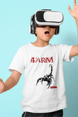 4arm Baskılı Beyaz Unisex Beyaz Çocuk Tişört - Tshirt