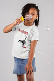4arm Baskılı Beyaz Unisex Beyaz Çocuk Tişört - Tshirt