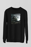 4arm Baskılı Unisex Siyah Sweatshirt