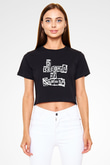 5 Seconds Of Summer Siyah Crop Top Tişört
