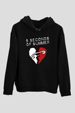 5 Seconds Of Summer Siyah Unisex Hoodie