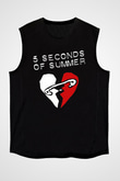 5 Seconds Of Summer Siyah Unisex Kolsuz Tişört