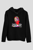 6ix9ine Baskılı Unisex Siyah Hoodie