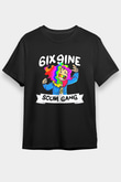 6ix9ine Baskılı Unisex Siyah Tişört - Tshirt