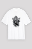 A Boosie Wit Da Hoodie Baskılı Beyaz Unisex Oversize Tişört - Tshirt