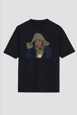 A Boosie Wit Da Hoodie Baskılı Unisex Siyah Oversize Tişört - Tshirt