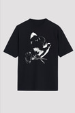 A Boosie Wit Da Hoodie Baskılı Unisex Siyah Oversize Tişört - Tshirt