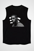 A Boosie Wit Da Hoodie Baskılı Unisex Siyah Kolsuz Tişört - Tshirt