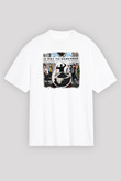 A Day to remember Baskılı Unisex Beyaz Oversize Tişört