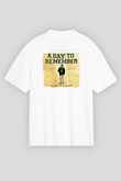 A Day to remember Baskılı Unisex Beyaz Oversize Tişört