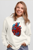 A Day to remember Baskılı Unisex Beyaz Hoodie
