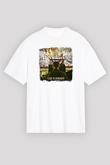 A Day to remember Baskılı Unisex Beyaz Oversize Tişört