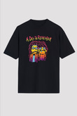 A Day to remember Baskılı Unisex Siyah Oversize Tişört