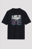 A Day to remember Baskılı Unisex Siyah Oversize Tişört