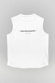A Perfect Circle Baskılı Unisex Beyaz Kolsuz Tişört