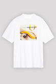 A Perfect Circle Baskılı Unisex Beyaz Oversize Tişört