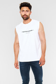 A Perfect Circle Baskılı Unisex Beyaz Kolsuz Tişört