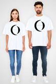 A Perfect Circle Baskılı Unisex Beyaz Oversize Tişört