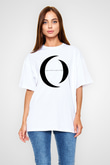 A Perfect Circle Baskılı Unisex Beyaz Oversize Tişört