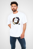 A Perfect Circle Baskılı Unisex Beyaz Oversize Tişört
