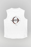 A Perfect Circle Baskılı Unisex Beyaz Kolsuz Tişört