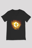 A Perfect Circle Baskılı Unisex Siyah V Yaka Tişört