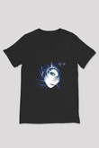 A Perfect Circle Baskılı Unisex Siyah V Yaka Tişört