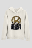A Skylit Drive Baskılı Beyaz Unisex Kapüşonlu Sweatshirt