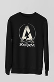 A Skylit Drive Baskılı Unisex Siyah Sweatshirt