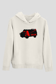 A-Team Beyaz Unisex Kapşonlu Sweatshirt