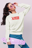 A-Team Beyaz Unisex Sweatshirt