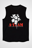 A-Team Siyah Unisex Kolsuz Tişört