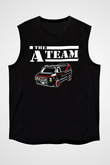 A-Team Siyah Unisex Kolsuz Tişört