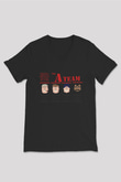 A-Team Siyah Unisex V Yaka Tişört