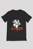 A-Team Siyah Unisex V Yaka Tişört T-Shirt