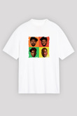 A Tribe Called Quest Baskılı Unisex Beyaz Tişört