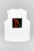 A Tribe Called Quest Baskılı Unisex Beyaz Kolsuz Tişört