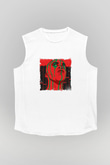 A Tribe Called Quest Baskılı Unisex Beyaz Kolsuz Tişört