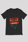 A Tribe Called Quest Baskılı Unisex Siyah V Yaka Tişört - Tshirt