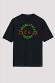 A Tribe Called Quest Baskılı Unisex Siyah Oversize Tişört - Tshirt