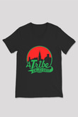 A Tribe Called Quest Baskılı Unisex Siyah V Yaka Tişört - Tshirt