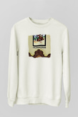 A Wilhelm Scream Baskılı Unisex Beyaz Sweatshirt