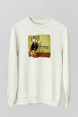 A Wilhelm Scream Baskılı Unisex Beyaz Sweatshirt
