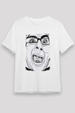 A Wilhelm Scream Baskılı Unisex Beyaz Tişört