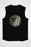A Wilhelm Scream Baskılı Unisex Siyah Kolsuz Tişört
