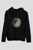 A Wilhelm Scream Baskılı Unisex Siyah Hoodie