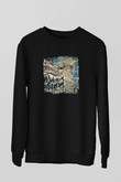 A Wilhelm Scream Baskılı Unisex Siyah Sweatshirt