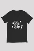 A Wilhelm Scream Baskılı Unisex Siyah V Yaka Tişört